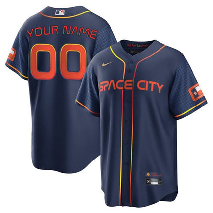 Houston Astros Space City Custom Name & Number Jersey – All Stitched