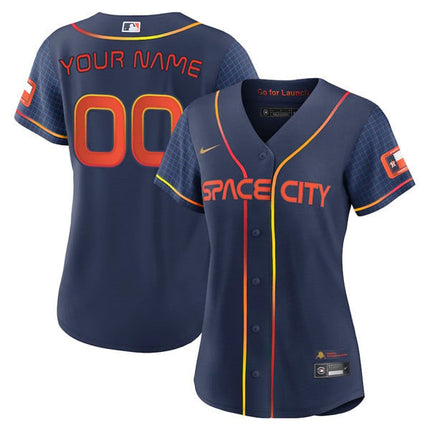 Houston Astros Space City Custom Name & Number Jersey – All Stitched