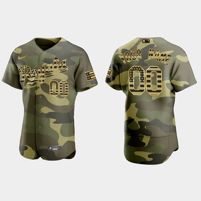 Kansas City Royals 2022 Custom Camo Jersey – All Stitched