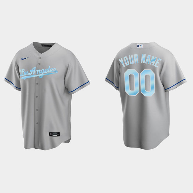 Custom Los Angeles Dodgers 2022 Replica Jersey - Gray