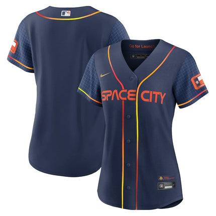Women's Houston Astros Space City Blank Jersey – All Stitched