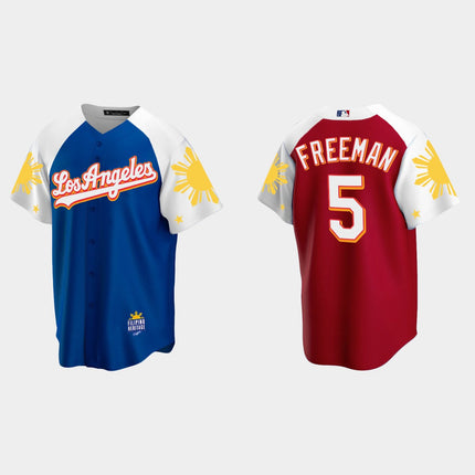 Los Angeles Dodgers 2022 Filipino Heritage Night Jersey - Royal Red