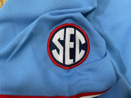 Men's Ole Miss Baseball Champion Patch Flex Base Jersey 2022 – All Stitched
