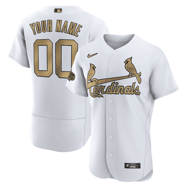 St. Louis Cardinals White 2022 MLB All-Star Game Custom Jersey – All Stitched