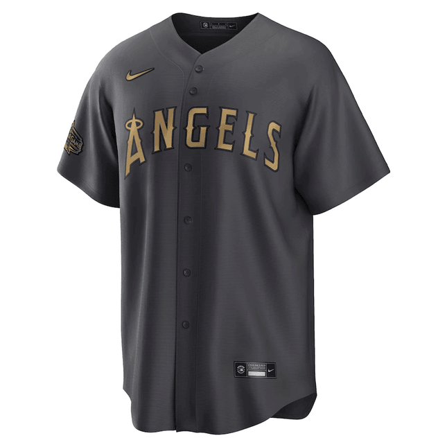 Los Angeles Angels 2022 MLB All-Star Game Black Custom Jersey – All Stitched