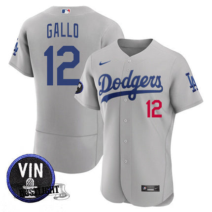 Men’s Los Angeles Dodgers Vin Scully Tribute Flex Base Jersey – All Stitched