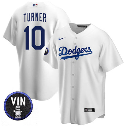 Men’s Los Angeles Dodgers Vin Scully Tribute Cool Base Jersey – All Stitched