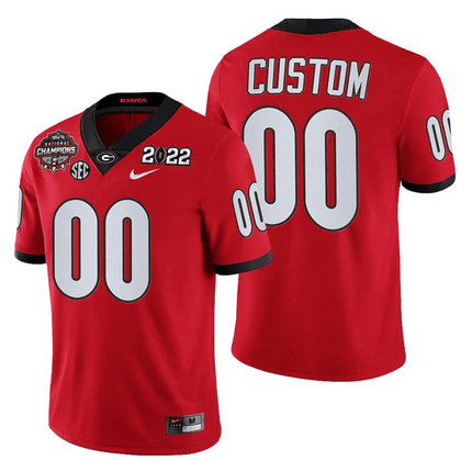 Custom Georgia Bulldogs CFP National Champions Jersey - All Stitched