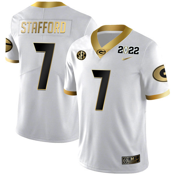 Men's Georgia Bulldogs Limited Champion Golden Jersey – All Stitched