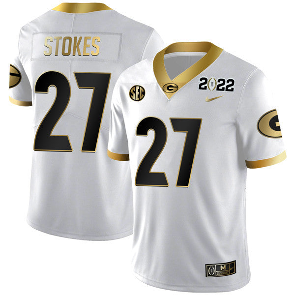Men's Georgia Bulldogs Limited Champion Golden Jersey – All Stitched