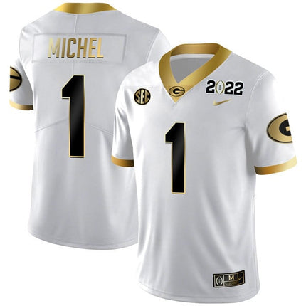 Men's Georgia Bulldogs Limited Champion Golden Jersey – All Stitched