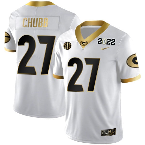 Men's Georgia Bulldogs Limited Champion Golden Jersey – All Stitched