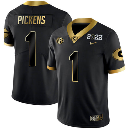 Men's Georgia Bulldogs Limited Champion Golden Jersey – All Stitched