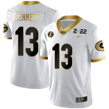 Men's Georgia Bulldogs Limited Champion Golden Jersey – All Stitched