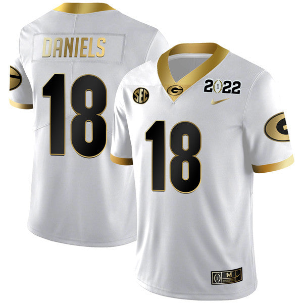 Men's Georgia Bulldogs Limited Champion Golden Jersey – All Stitched