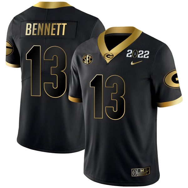 Men's Georgia Bulldogs Limited Champion Golden Jersey – All Stitched