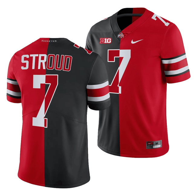 Men's Ohio State Buckeyes Players Split Edition Color Rush Jersey - All Stiched