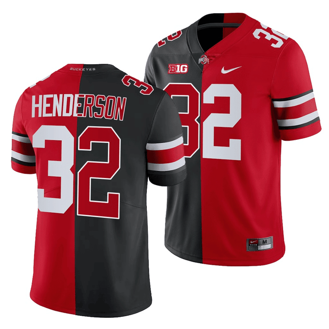 Men's Ohio State Buckeyes Players Split Edition Color Rush Jersey - All Stiched