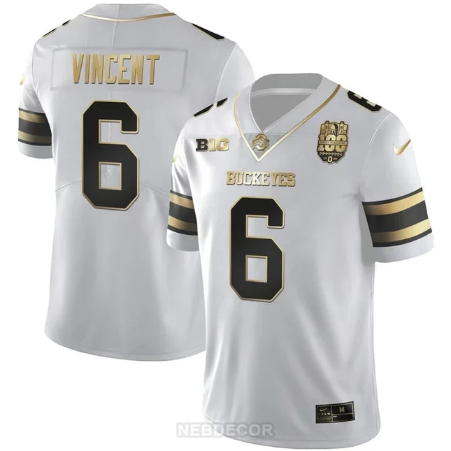 MEN'S OHIO STATE BUCKEYES 100TH YEAR STADIUM ANNIVERSARY LIMITED JERSEY - ALL STITCHED