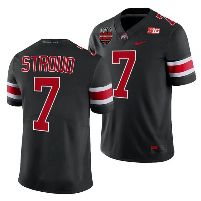 Men's Ohio State Buckeyes Players Jersey All Stiched - Ohio Stadium’s 100th Anniversary Logo Patch