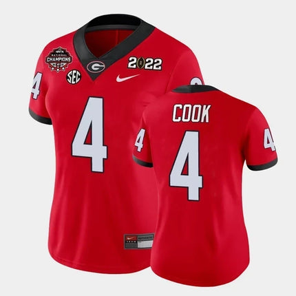Women's Georgia Bulldogs CFP National Champions Jersey - All Stitched