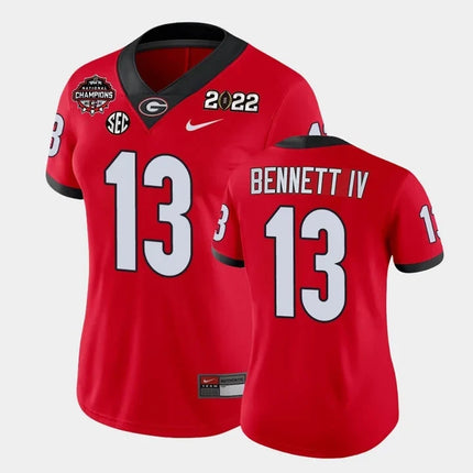 Women's Georgia Bulldogs CFP National Champions Jersey - All Stitched