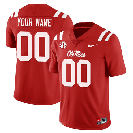 Ole Miss Rebels Football Players Limited Custom Jersey - All Stitched