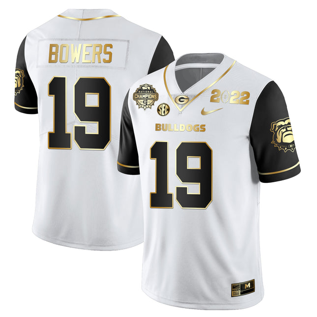 Men's Georgia Bulldogs CFP National Champions Limited Jersey - All Stitched