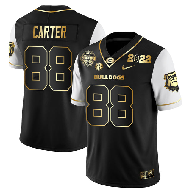 Men's Georgia Bulldogs CFP National Champions Limited Jersey - All Stitched