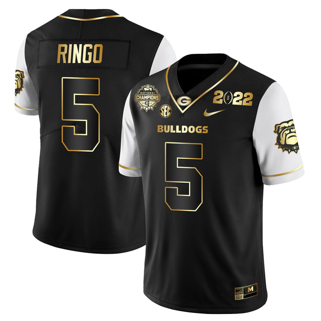 Men's Georgia Bulldogs CFP National Champions Limited Jersey - All Stitched