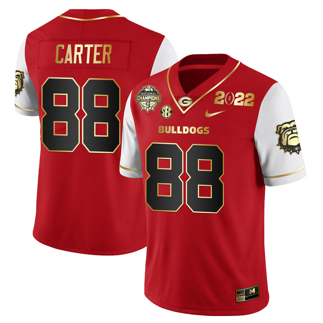 Men's Georgia Bulldogs CFP National Champions Limited Jersey - All Stitched