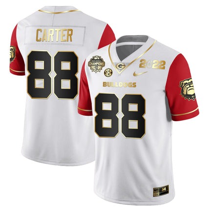Men's Georgia Bulldogs CFP National Champions Limited Jersey - All Stitched