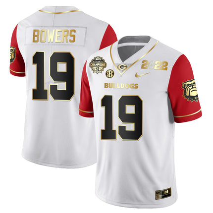 Men's Georgia Bulldogs CFP National Champions Limited Jersey - All Stitched