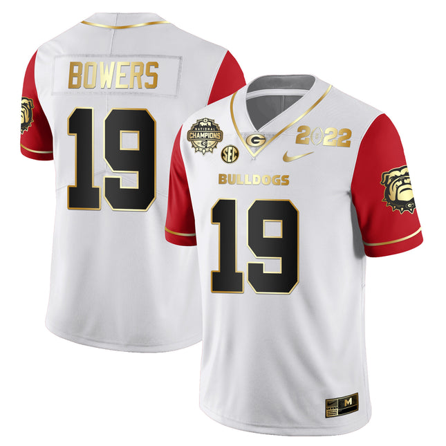 Men's Georgia Bulldogs CFP National Champions Limited Jersey - All Stitched