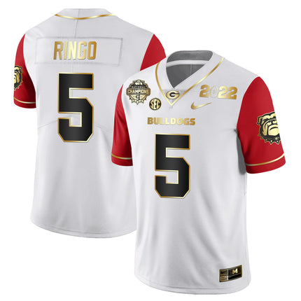 Men's Georgia Bulldogs CFP National Champions Limited Jersey - All Stitched