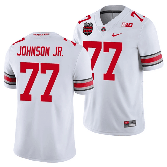 Men's Ohio State Buckeyes Jersey All Stiched - Ohio Stadium’s 100th Anniversary Logo Patch