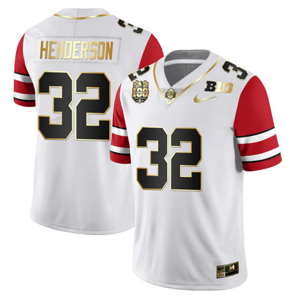 Men's Ohio State Buckeyes Jersey All Stiched - Ohio Stadium’s 100th Anniversary Logo Patch