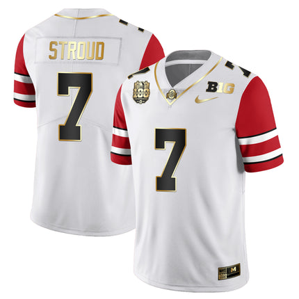 Men's Ohio State Buckeyes Jersey All Stiched - Ohio Stadium?s 100th Anniversary Logo Patch
