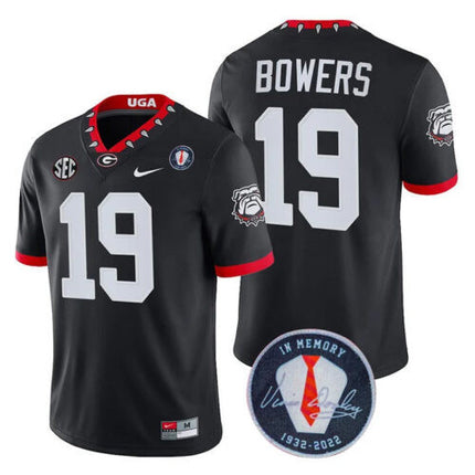 Men's Georgia Bulldogs Players Jersey Honoring Vince Dooley Patch - All Stitched