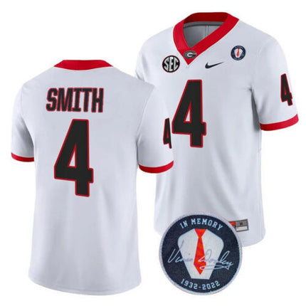 Men's Georgia Bulldogs Players Jersey Honoring Vince Dooley Patch - All Stitched