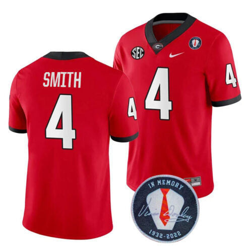 Men's Georgia Bulldogs Players Jersey Honoring Vince Dooley Patch - All Stitched