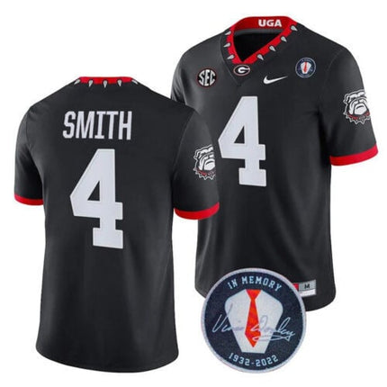 Men's Georgia Bulldogs Players Jersey Honoring Vince Dooley Patch - All Stitched