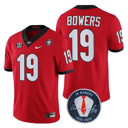 Men's Georgia Bulldogs Players Jersey Honoring Vince Dooley Patch - All Stitched
