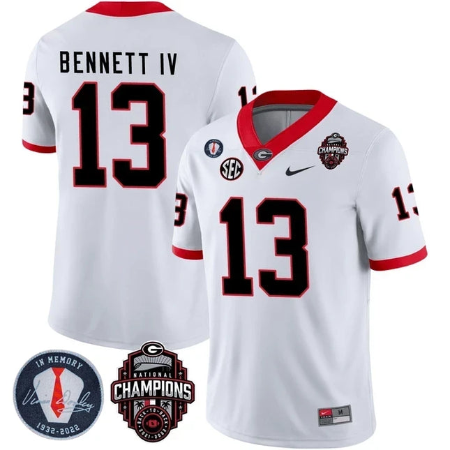 Men's Georgia Bulldogs Limited Jersey - Back To Back National Champions