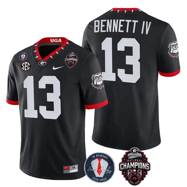 Men's Georgia Bulldogs Limited Jersey - Back To Back National Champions