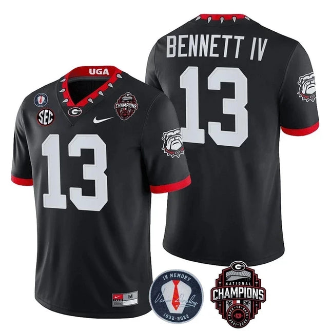 Men's Georgia Bulldogs Limited Jersey - Back To Back National Champions