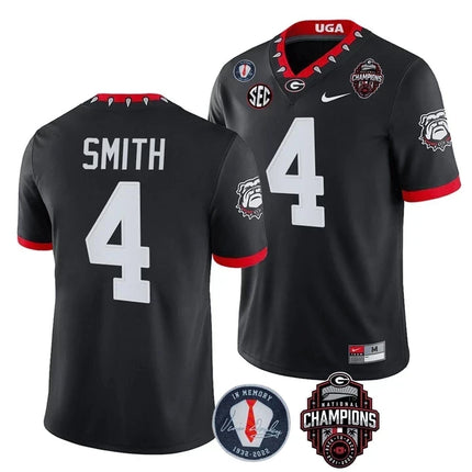 Men's Georgia Bulldogs Limited Jersey - Back To Back National Champions