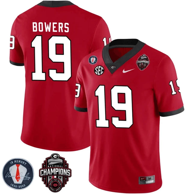 Men's Georgia Bulldogs Limited Jersey - Back To Back National Champions