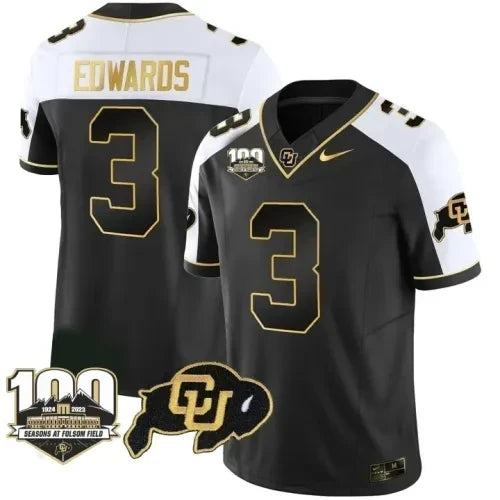 Men?s Colorado Buffaloes Vapor Stitched Jersey ? 100th Seasons At Folsom Field