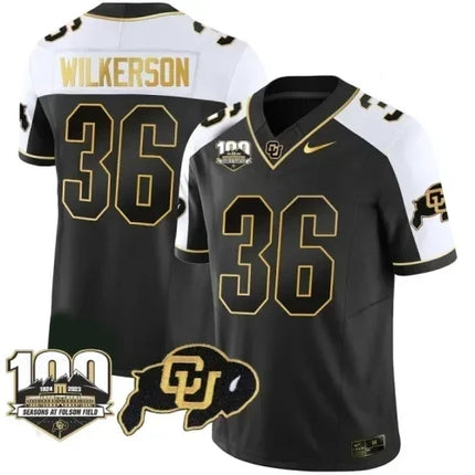 Men?s Colorado Buffaloes Vapor Stitched Jersey ? 100th Seasons At Folsom Field